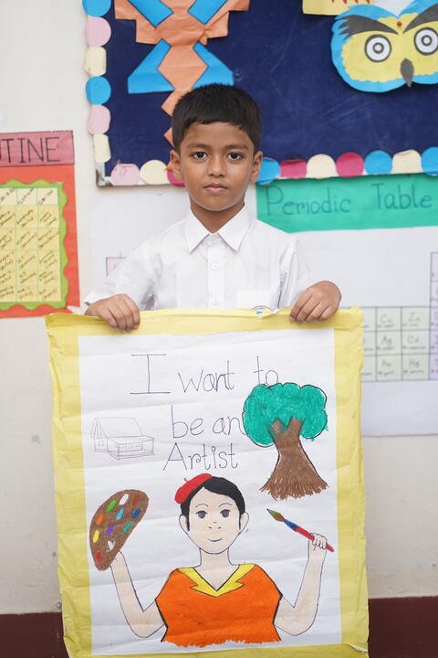 "I want to be an artist"