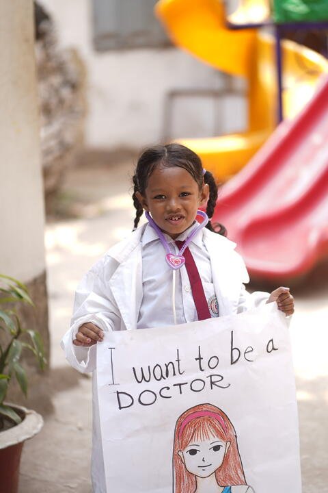 "I want to be a doctor"
