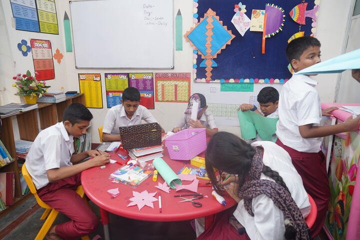 Craft time in class